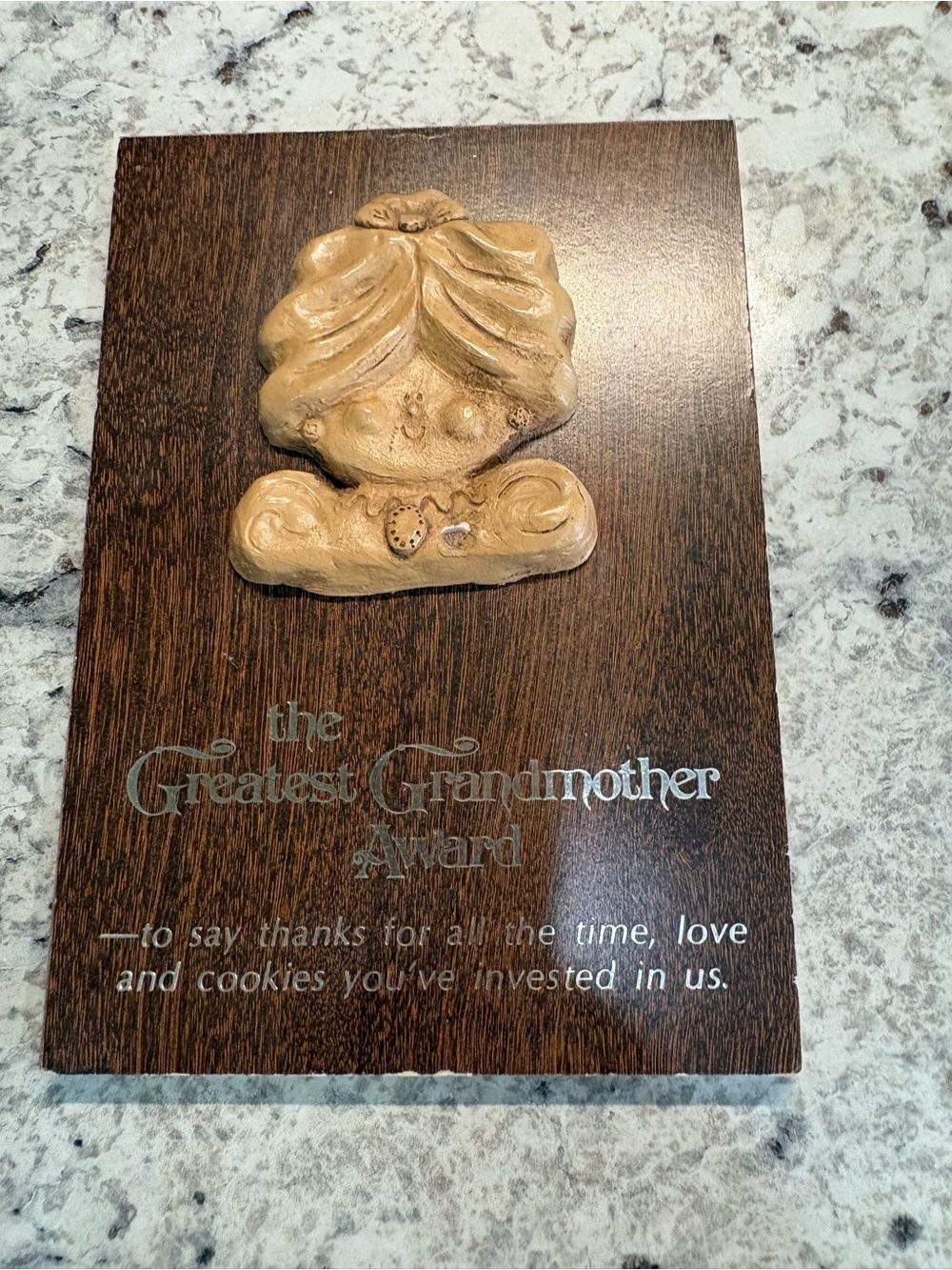 The Greatest Grandmother Award Plaque - Brown